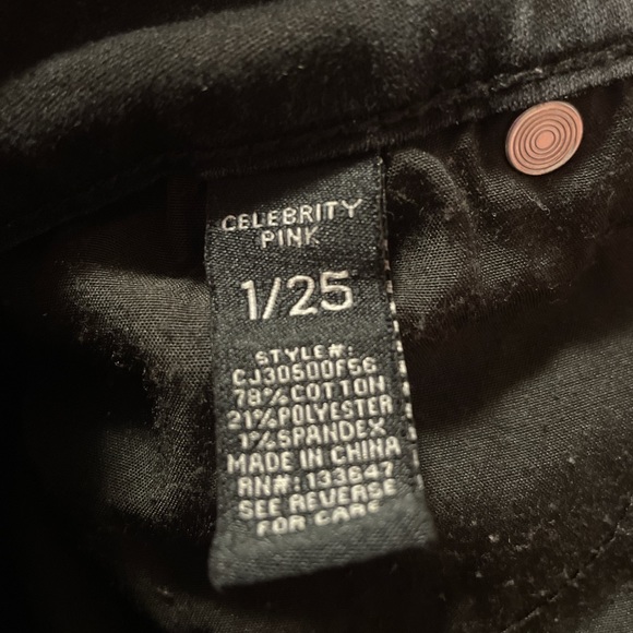 Washed out black jean shorts. - Picture 4 of 4